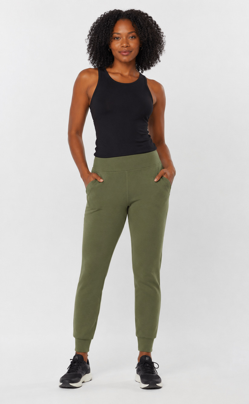 Duluth Womens AKHG After Sweat Joggers Pants Rosemary Green Size Large New